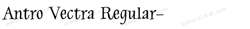 Antro Vectra Regular字体转换